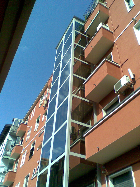 Ascensore esterno condominiale Milano