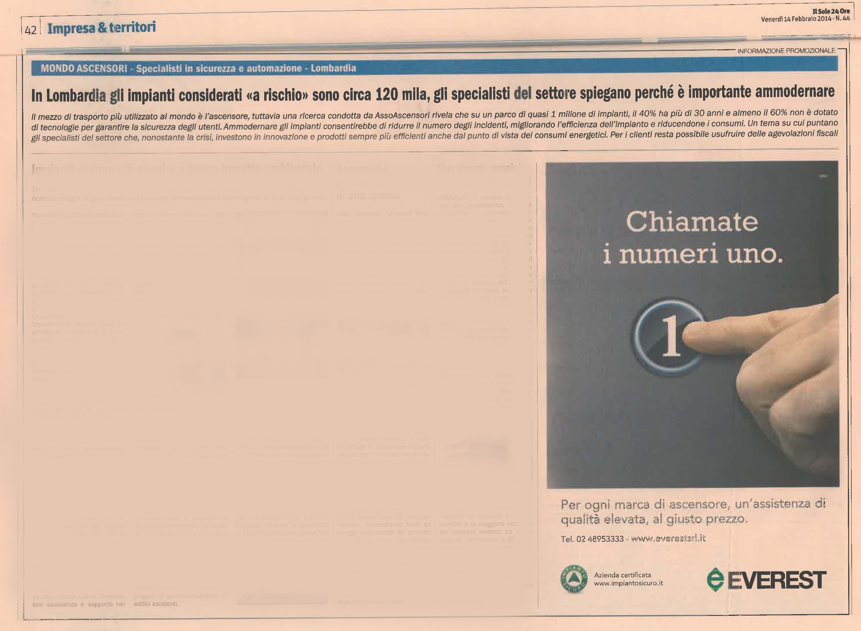 Everest sul Sole 24 Ore